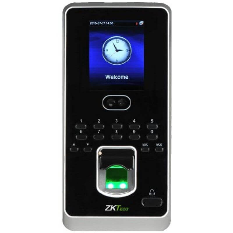 ZKTeco - MultioBio 800 Facial, Fingerprint & RFID Stand Alone Time and Attendance, and Access Control Terminal, quick verification in any environment