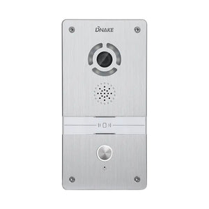 Dnake 1-Button SIP Video Door Phone Surface Mount, 2M pixel camera (1280 x 720p), LED night vision, PoE support, IP65 rated, Supports SIP 2.0 standard