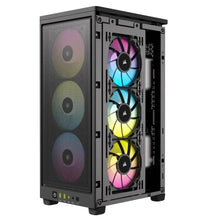 Load image into Gallery viewer, Corsair 2000D RGB ICUE Airflow Tempered Glass ITX-Tower, PC CASE, Black, AF Slim fans/SF PSU only, 2.5&quot; HDD, Width 200 mm, Depth 271 mm, Height 458 mm
