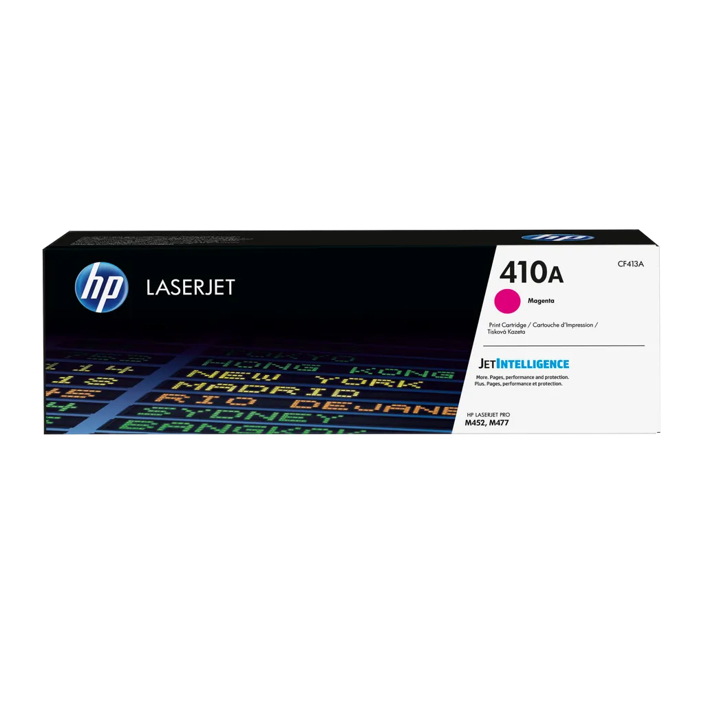 HP 410A Magenta Original LaserJet Toner Cartridge, 2300 pages (Color LaserJet Pro M452/MFP M477)