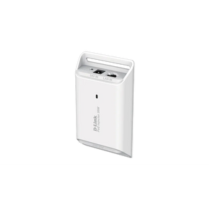 D-Link Gigabit PoE Injector, 10/100/1000Mbps data passthrough rate, IEEE802.3at compliant, DC Output up to 54V/0.6A, 30W, W×D×H 109.8 x 62.2 x 24.5 mm