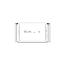 Load image into Gallery viewer, D-Link Gigabit PoE Injector, 10/100/1000Mbps data passthrough rate, IEEE802.3at compliant, DC Output up to 54V/0.6A, 30W, W×D×H 109.8 x 62.2 x 24.5 mm
