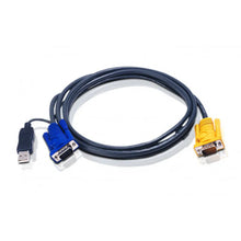 Load image into Gallery viewer, Aten 2L-5205UP 5M USB KVM Cable with 3in1 SPHD &amp; built-in PS/2 to USB converter, Connector 1: HDB-15, Connector 2: HDB-15, USB Type-A, Male connector
