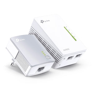 TP-Link 300Mbps AV600 WiFi Powerline Extender Starter Kit Qualcomm, Extend Wired/Wireless Network to Any Room, WiFi Auto-Sync for Unified WiFi Network