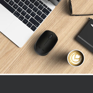 Logitech M170 Wireless Mouse (Black) Nano USB receiver 3 buttons optical, Ambidextrous, Product colour: Black