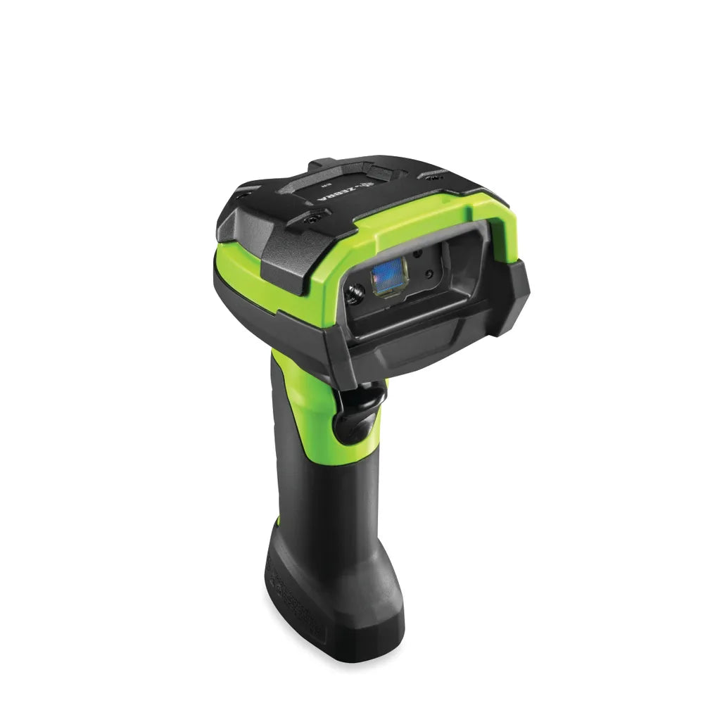 Zebra DS3608-ER Handheld bar code reader, Scanner, Rugged; Imager, IP67 Water resistant; High Performance; Corded; Industrial Green; Vibration Motor