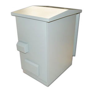 Outdoor 20U 19" IP55 Ventilated Cabinet, 600mm x 800mm, metal door with lock and 4 220v fans, Height 1071mm - Plinth included = 100mm, Outdoor Cabinet