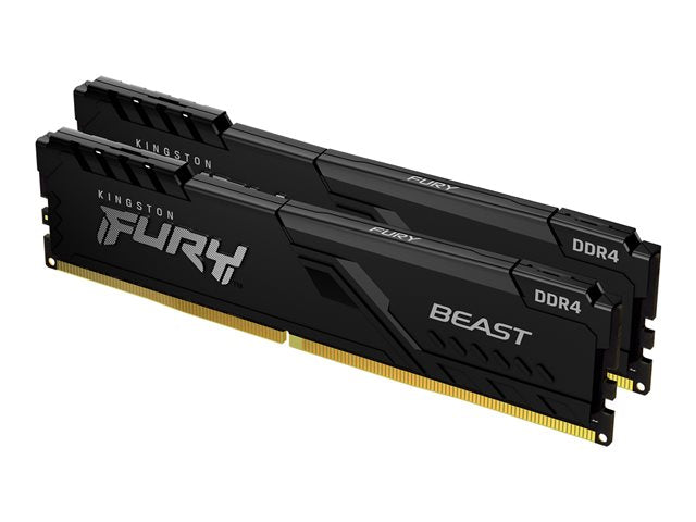 Kingston 32Gb 3200Mt/S Ddr4 Memory Module Cl16 Dimm (Kit Of 2) 1gx8 Fury Beast Black KF432C16BB1K2/32