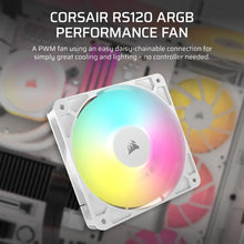 Load image into Gallery viewer, CORSAIR RS120 ARGB 120mm PWM Fan – White
