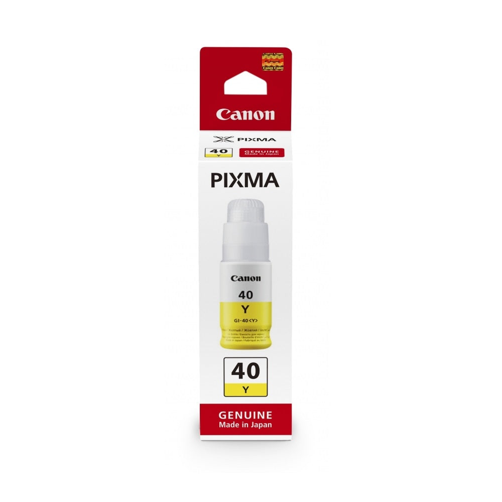 Canon Gi-40 Ink Bottle (Yellow) Compatible With Y-Gm2040/ G5040/ G6040 - Page Yield 7,700 Pages 3402C001Ab