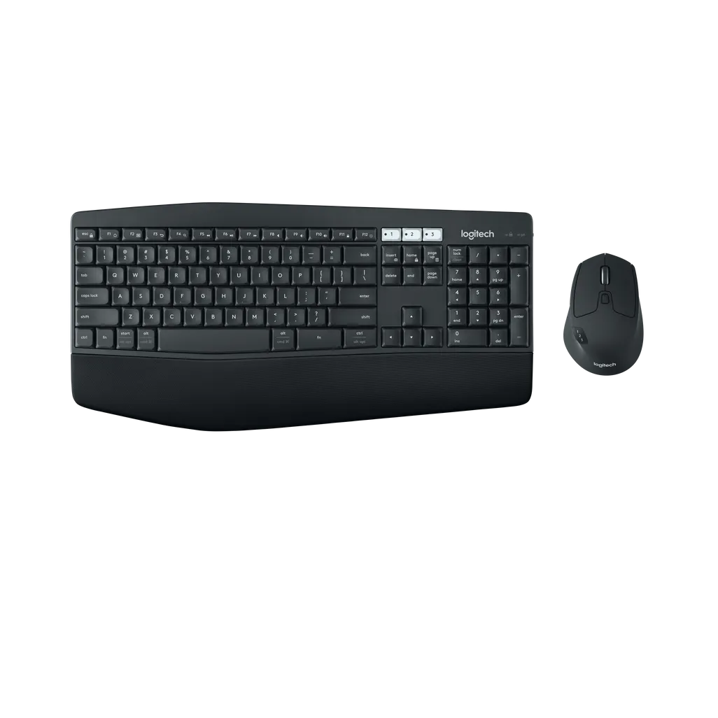 Logitech MK850 Performance Wireless Keyboard and Mouse Combo - LOGI Unifying USB receiver + Bluetooth technology