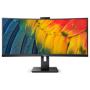 Philips Professional 34in Curved WQHD Monitor, 3440x1440 Resolution, 100hz Displayport, Hdmi, Usb-c 3.2 (Pd 90w), Usb-c/Usb-b, Usb 3.2x4 34B1U5600CH
