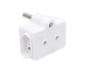 Safety Shuttered Adaptor – 1 x 16A, 2 x 5A, Colour: White, Amps: 16A, Voltage: 250V, Power & Electrical Supplies, Power Adapters, RM-SS-Adaptor