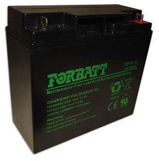 Forbatt 12V 18AH Sealed Lead Acid Battery, Power and Surge, UPS and Solar Batteries, Power Backup Solution, Battey Backup, FB-12-18LA