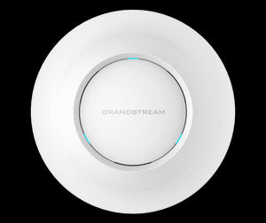 Grandstream Enterprise Indoor 2x2 MU-MIMO Ceiling Mount Access Point, No PoE Included, Requires 48V PoE, 1.25Gbp throughput, Advanced QoS, GWN.Cloud