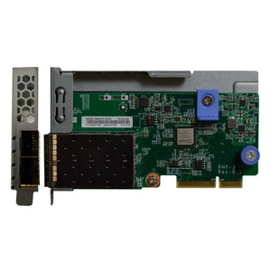 Lenovo DCG 7ZT7A00546 ThinkSystem 10Gb 2-port SFP+ LOM, Internal Network Adapter, Wired, PCI Express, Fiber, 10000 Mbit/s, Green, Metallic