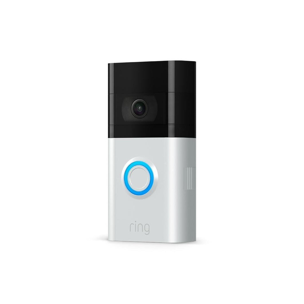 Ring Video Doorbell V3- Satin Nickel and Venetian Interchangeable Face plates and removeable battery, 1080p HD, Battery/Hardwired Power, Two-way Talk