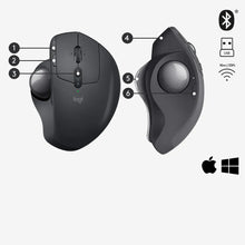 Load image into Gallery viewer, LOGi MX-ERGO Wireless Mouse Trackball A new standard of comfort and precision Advanced tracking, 910-005179
