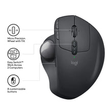 Load image into Gallery viewer, LOGi MX-ERGO Wireless Mouse Trackball A new standard of comfort and precision Advanced tracking, 910-005179
