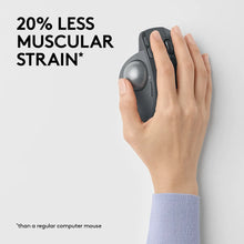 Load image into Gallery viewer, LOGi MX-ERGO Wireless Mouse Trackball A new standard of comfort and precision Advanced tracking, 910-005179
