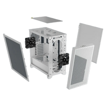 Load image into Gallery viewer, Corsair CC-9011252-WW 3000D Tempered Glass Mid-Tower PC CASE White, Supported HDD sizes: 2.5,3.5&quot;. Width: 230 mm, Depth: 462 mm, Height: 466 mm
