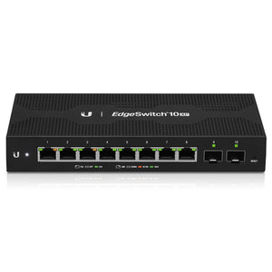Ubiquiti UISP - Edgeswitch - 10XP, 8 x Gigabit RJ45 Ports, 2 x SFP Ports, 24V PoE Out on All Ports, AC/DC Input, UB-ES-10XP