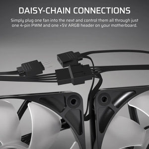 CORSAIR RS120 ARGB 120mm PWM Fans Single Pack