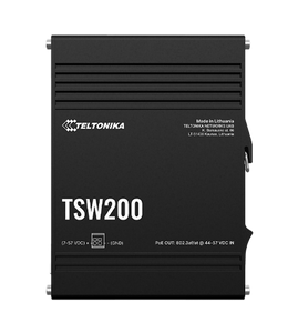Teltonika TSW200 8x Gigabit Ethernet LAN with speeds up to 1000 Mbps (1 Gbps), 2 x SFP, PoE Switch (240W)
