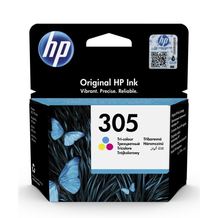 HP 305 Tri-color Original Ink Cartridge;~100 pages, Single pack, Colour ink page yield: 100 pages, Colour ink volume: 2 ml, Quantity per pack: 1 pc(s)