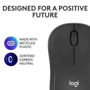 Logitech M240 Silent Bluetooth Mouse, Ambidextrous, 3 Buttons, wireless mouse - Graphite, 910-007119