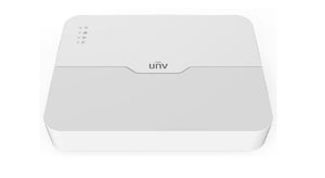 UNV - Ultra H.265 8 Channel NVR with 1 Hard Drive Slot and 8 PoE Ports, Uniview EASY Series, 80Mbps Incoming Bandwidth, Hard Drive Not Included, ONVIF