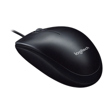 Load image into Gallery viewer, LOGI M90 Corded Mouse  (Black) USB 3 buttons optical tracking with wheel, 910-001793
