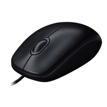 Load image into Gallery viewer, LOGI M90 Corded Mouse  (Black) USB 3 buttons optical tracking with wheel, 910-001793
