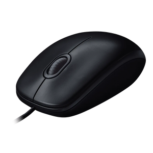 LOGI M90 Corded Mouse  (Black) USB 3 buttons optical tracking with wheel, 910-001793