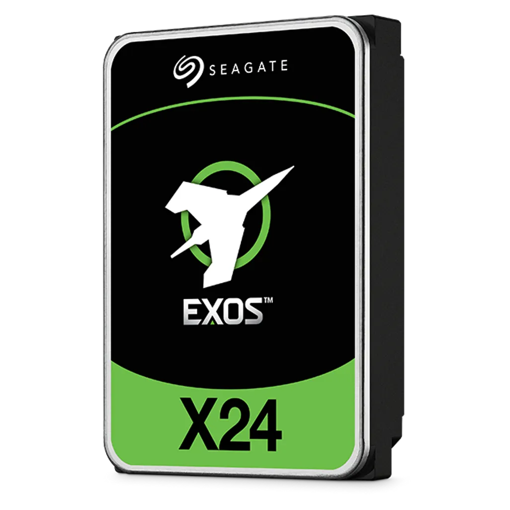 Seagate Exos X24 ST24000NM007H 24TB HDD; HDD speed: 7200 RPM, Storage drive buffer size: 512MB, HDD size 3.5