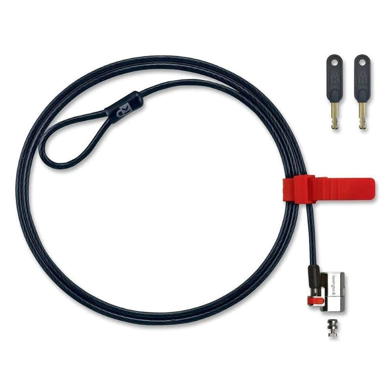 Dell Clicksafe Kensington Notebook Lock Strong high-carbon steel cable with Pivoting lockhead for flexible installation 461-10169