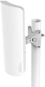 MikroTik mANTBox 2 12s, 2.4GHz 120 degree 12dBi sector antenna, 600MHz CPU, 128MB RAM, 802.11b/g/n dual chain, 1x Gb LAN, RouterOS L4, PoE in, 9V-30 V