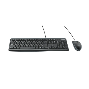 Logitech Desktop MK120 Corded Keyboard and Mouse Combo spill resistant