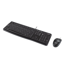 Load image into Gallery viewer, Logitech Desktop MK120 Corded Keyboard and Mouse Combo spill resistant
