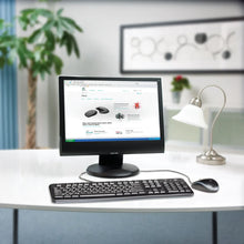 Load image into Gallery viewer, Logitech Desktop MK120 Corded Keyboard and Mouse Combo spill resistant
