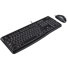 Load image into Gallery viewer, Logitech Desktop MK120 Corded Keyboard and Mouse Combo spill resistant
