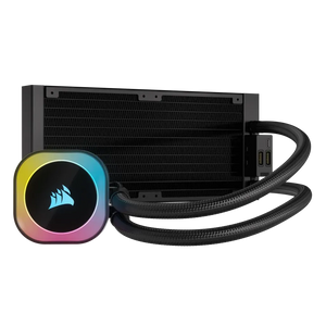 Corsair iCUE Link H100i RGB Liquid CPU Cooler - QX120 RGB Fans - 240mm Radiator - Fits Intel LGA 1700; AMD AM5 - Hub Included