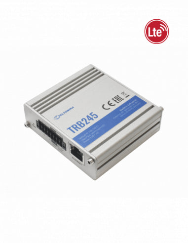 Teltonika Industrial Dual-SIM LTE Gateway to I/O, Ethernet, RS232/485 with GPS, Dual SIM, 2 x SMA, 1x RJ45, 16-pin connector block for I/O & RS233/485