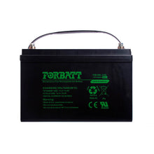 Load image into Gallery viewer, Forbatt Sealed Gel Battery 12V 100Ah, Long-lasting and Reliable Power Source for Your Devices, Ideal for Solar Panels, UPS and Marine Applications
