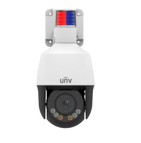 UNV Ultra H.265 5MP Outdoor Mini LightHunter PTZ Camera with Active Deterrence & Auto Tracking, Uniview Smart Ananlytics, PoE, IR 50m, 2.8-12mm, IP66