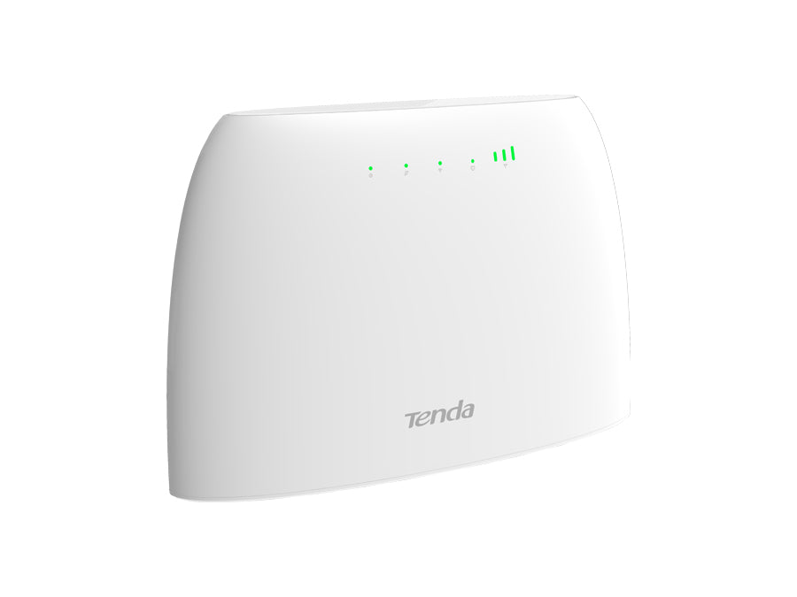 Tenda 4G LTE CAT 4 150Mbps Desktop WiFi Router, featuring 802.11b/g/n, 1x 10/100 LAN/WAN Ports, 1x 10/100 LAN Port, 1x 2FF SIM Card Slot, TR069 | 4G03