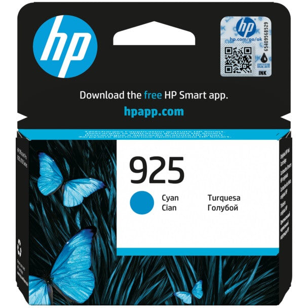 Hp 925 Cyan Original Ink Cartridge 4K0V6Pe