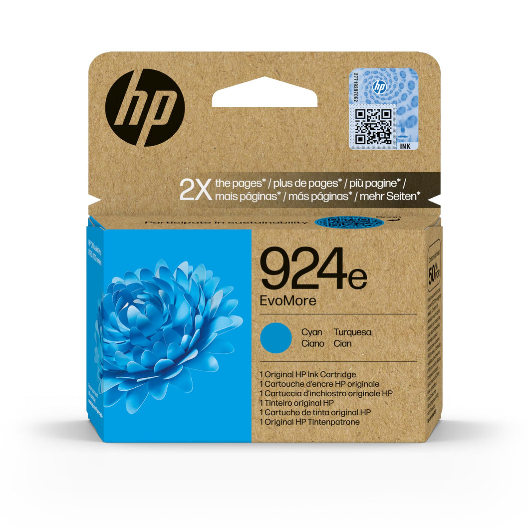 Hp 925E Evomore Cyan Original Ink Cartridge 4K0W0Pe