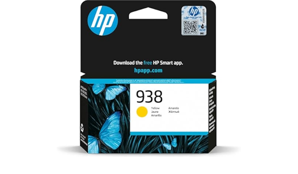 Hp 938 Yellow Original Ink Cartridge 4S6X7Pe