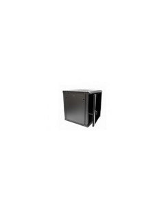 Acconet 4U Wallbox 600mm Deep Black - Durable and Sturdy Wall Mount Cabinet for Networking and Server Equipment - Easy Installation and Maintenance